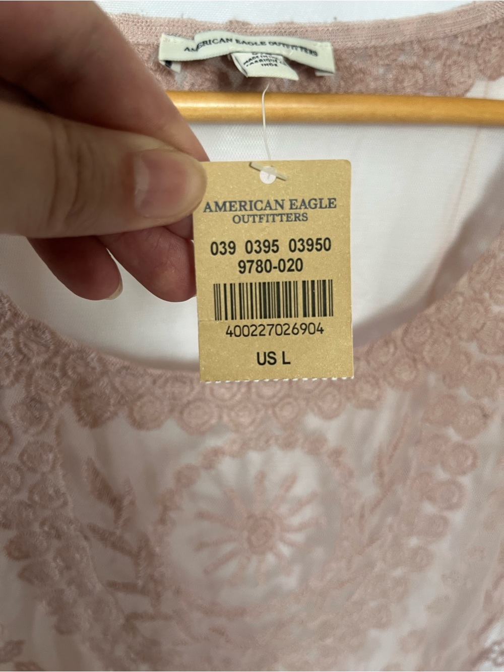 American Eagle Outfitters Blush Lace-Trim Tank - Picture 4 of 7